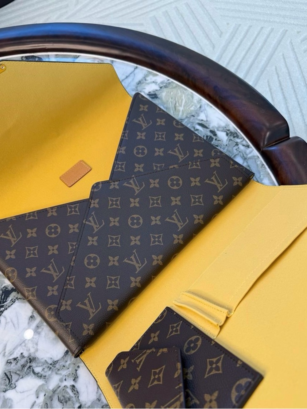 Louis Vuitton Brown Monogram Envelope Laptop Organizer - Picture 7 of 8
